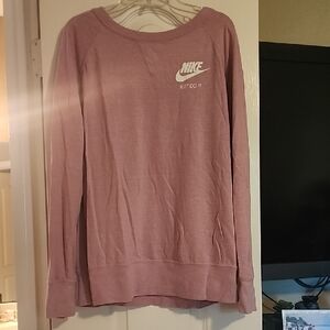 Nike Women's Mauve Crew Neck Sweater